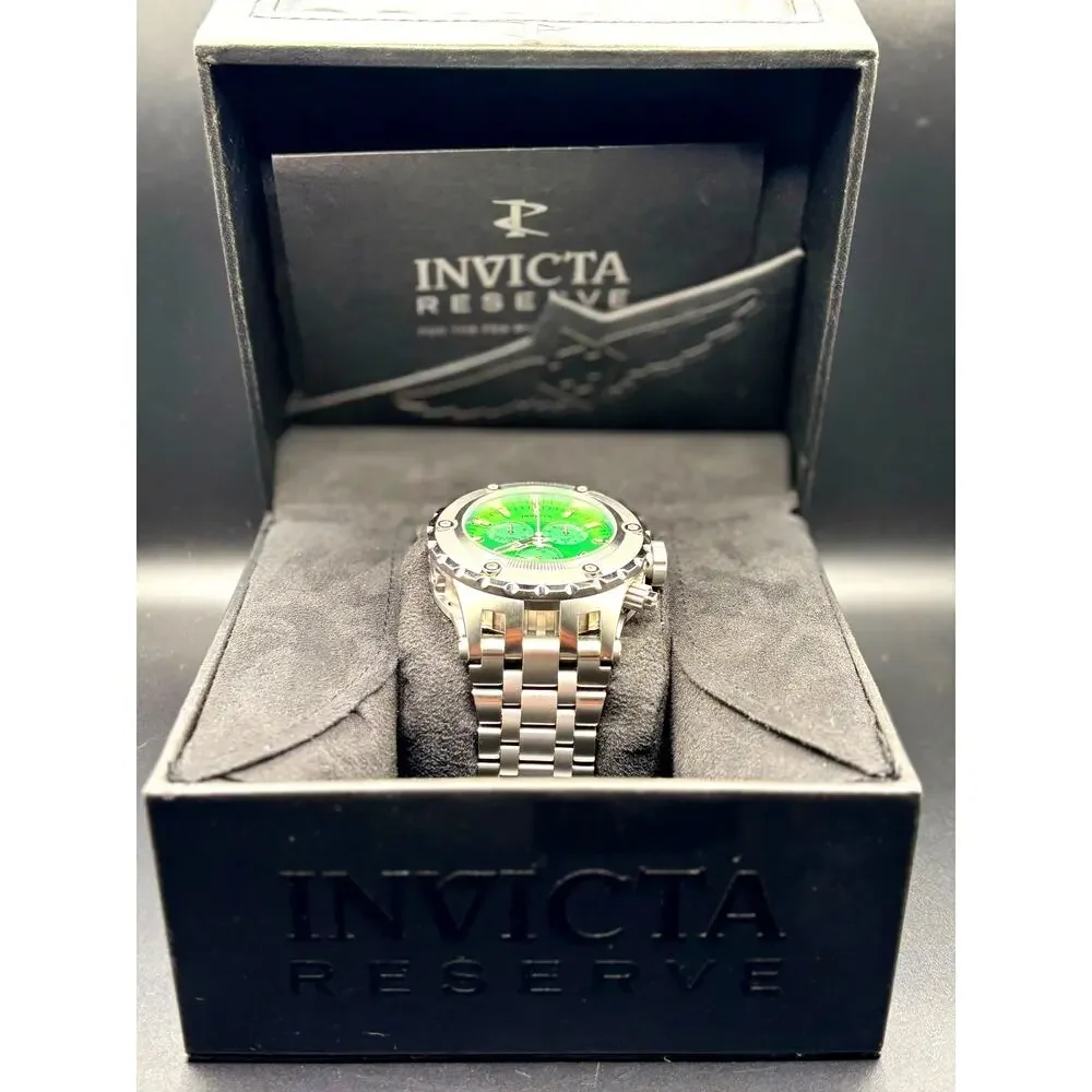 Invicta Reserve Collection 6188 Swiss Made Chronograph Green 53mm 500M Watch